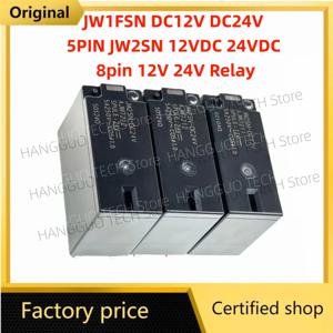 5개/묶음 완전 새 제품 및 오리지널 JW1FSN DC12V DC24V 5핀 JW2SN 12VDC 24VDC 8핀 12V 24V 릴레이