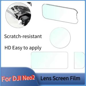 DJI Neo2 렌즈 강화 필름 스크린 필름 보호기, 센서 스크린 소프트 필름 방진 스크래치 방지 및 기포 없음