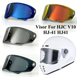 HJC V10 HJ41 HJ-41 헬멧용 V10 헬멧 쉴드 바이저 렌즈 선쉴드 오토바이 고글 도금 안티 UV 카스코 모토 비세라