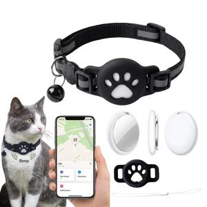 반려동물(고양이와 개) 위치추적기 세트 GPS 트래커 목걸이 세트, 반려동물 용품, Apple Find My와 호환 가능