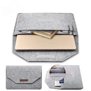 12/13.3/14/15/15.6/16 인치 노트북 슬리브 펠트 초경량 노트북 태블릿 패드 케이스 Macbook 용 멀티 포켓 파우치 백 서류 가방
