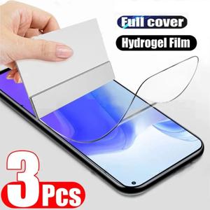 Xiaomi Redmi Note 13 14 12 11 Pro Plus 5G 소프트 스크린 렌즈 보호대 14 12S 11S 10S 8 9 10 용 3Pcs 하이드로 겔 필름