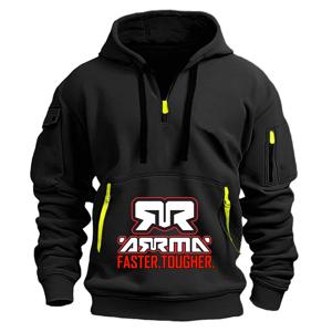 ARRMA Rc 새로운 남성용 하프집업 풀오버는 봄과 가을에 적합하며 내구성이 뛰어나고 오래 지속되는 후드티입니다.