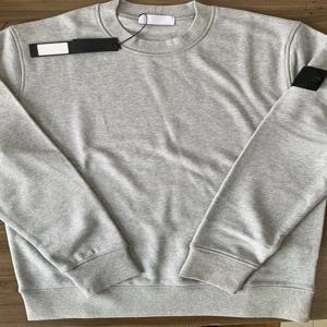 TOPSTONEY 2026 봄 가을 남성용 라운드 넥 스웨트 셔츠 캐주얼 미니멀리스트 스타일 후드 스포츠웨어 편안한 코튼 긴팔