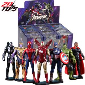 ZD 오리지널 어벤저 스 아이언 맨 스파이더 맨 그린 고블린 독 2099 토르 캡틴 아메리카 타노스 헐크 전쟁 기계 액션 피규어 장난감