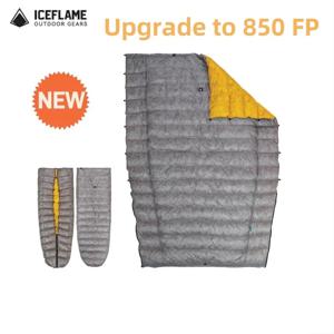 ICE Flame NXT 850FP 다운 퀼트 아웃도어 캠핑 다기능 초경량 뉴 덕다운 퀼트 방수 바텀리스 침낭