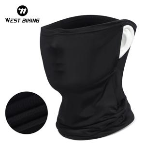 WEST BIKING 통기성 여름 사이클링 모자, 아이스 실크, 자외선 차단 얼굴 커버, 야외 스포츠 러닝 스카프, 방진 마스크