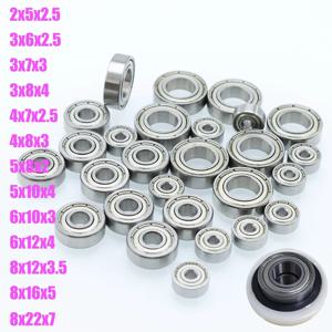 10개 미니어처 볼 베어링 3x7x3 3x8x4 4x8x3 5x8x2 5x10x4 8x22x7 608zz 2Z 자전거 RC카 장난감 고속 저소음 소형 베어링