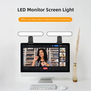 학습/독서/작업을위한 LED 컴퓨터 모니터 라이트 바 디밍 야간 조명 디스플레이 화면 교수형 램프 눈 보호 램프