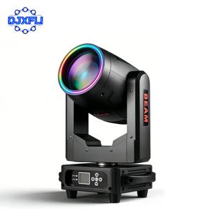 295W 14R 빔 무빙 헤드 RGBW DMX512 무대 조명 DMX 제어 사운드 활성화 플레이 DJ 조명 (웨딩 파티, 음악 콘서트용)