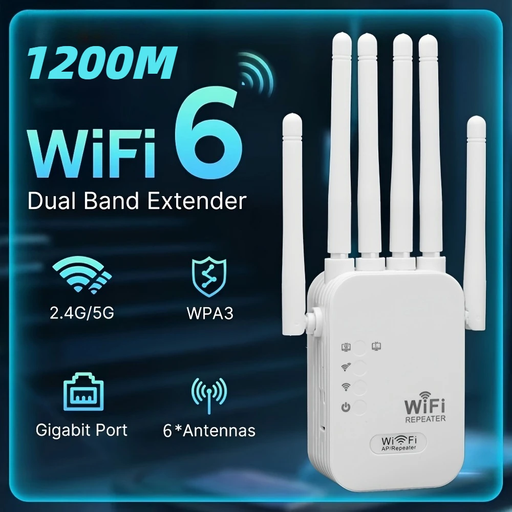 듀얼 밴드 1200Mbps 무선 와이파이 리피터 2.4G 5G 신호 802.11ac 장거리 확장 증폭기 라우터 EU US 플러그 와이파이 부스터