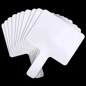 10-100PCS 양면 드라이 이레이즈 패들 휴대용 미니 화이트 보드 경매 교실 일상 사용을 위한 휴대용 답변 표지판