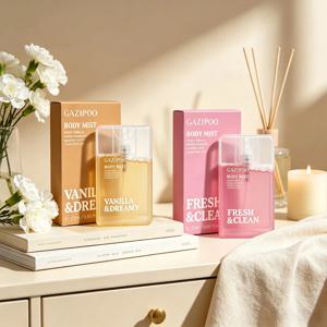 20ml 2개입 바닐라 애플 향 바디 미스트, 프레쉬 오드뚜왈렛 스프레이, 헤어&바디 향수, 여성 데이트용 바디 스프레이