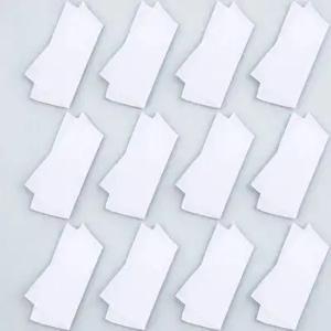 12개입 순면 손수건, 순백색, 사각형, 타이 다이 염색, DIY 그림, 그래피티 공예용, 순백색 손수건