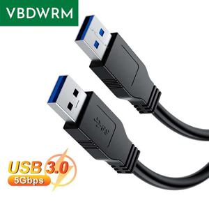 USB 3.0 케이블 짧은 유형 A 노트북 냉각 팬/패드, 카메라, USB 허브, 스위치, 이중 USB A 수 케이블용 USB 3.0 수-수 코드