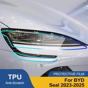BYD Seal 2023-2025용 스모크 블랙 자동차 헤드라이트 보호 필름 TPU PPF 고광택 비닐 필름 사전 절단 방스크래치 맞춤형