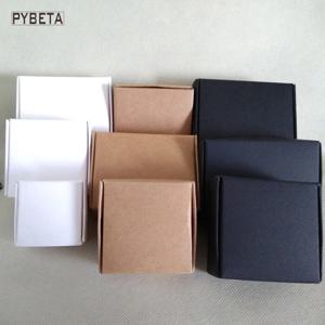 100pcs - 빈 크래프트 종이 항공기 상자 화이트 블랙 선물 상자 차 보석 캔디 DIY 수제 비누 포장