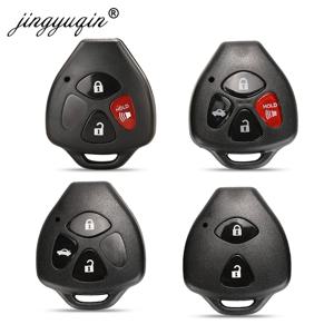 Toyota Corolla Camry Avensis Reiz RAV4 크라운 Avalon Venza 매트릭스 Yaris 2/3/4 버튼 원격 자동차 키 케이스 용 jingyuqin 키 쉘