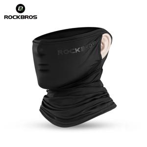 ROCKBROS 선 스크린 아이스 실크 사이클링 페이스 마스크 UV400 흡수 땀 통기성 두건 하이킹 오토바이 자전거 자전거 스카프 마스크