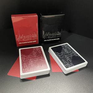 2개/세트 고품질 텍사스 홀덤 플라스틱 포커 카드 게임 방수 무광택 플레잉 카드 엔터테인먼트 보드 게임