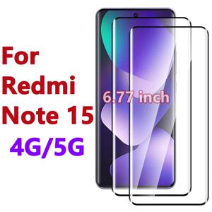 샤오미 레드미 노트 15 4G/5G용 초고화질 강화유리 3D 풀커버 강화유리 스크린 보호필름