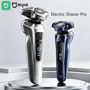 미지아 전기면도기 프로 360 °   플로팅 헤드 듀얼 링 락 스마트 컬러 디스플레이 IPX8 방수 및 건식 사용 가능 USB-C 롱 배터리 면도기