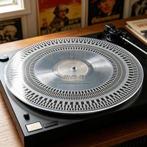 전문 LP 비닐 레코드 픽업 캘리브레이션 플레이트 턴테이블 스트로브 디스크 속도 감지 게이지 레코드 플레이어용 조정 도구