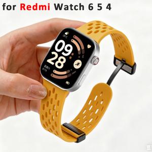 Redmi Watch 6 5 4 실리콘 스트랩 스포츠 시계 밴드 Xiaomi Miband 8Pro 9Pro NFC Correa Bracelt 마그네틱 손목 액세서리