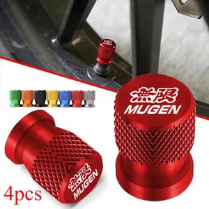 혼다 무겐 CB400 CB650F CBF CBR250RR CRF SH300 NC750 4Pcs 자동차 휠 타이어 밸브 캡 타이어 스템 커버 에어 더스트 방수