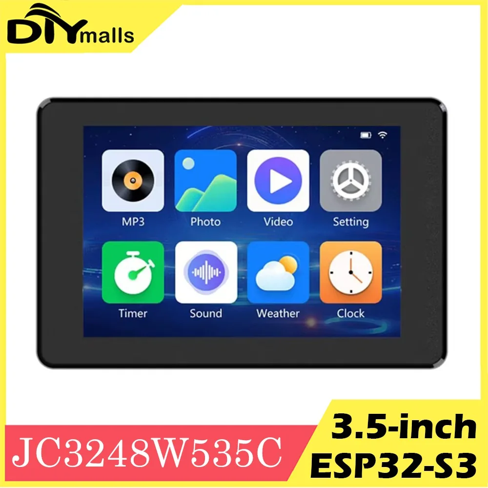 ESP32-S3 3.5 인치 용량 성 터치 디스플레이 JC3248W535C IPS TFT 8M PSRAM 16M 플래시 ESP32 WiFi BT 모듈 Arduino ESP LVGL 용