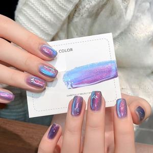 미아넬 10ML 씨 스타리 나이트 캣아이 젤 네일 폴리쉬 2026 신상품 무지개빛 그라데이션 새틴 글래스 비즈 캣아이 네일아트 1-6개