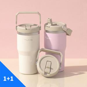[비밀특가] [1 + 1] 텀스 NEW 마인 핸들 진공 스텐텀블러 620ml