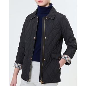 닥스 골프 여성 25FW MD픽스테디셀러 블랙 체크안감 퀼팅 패딩자켓 WNJU5D700BK