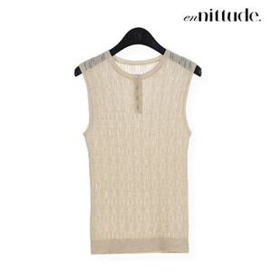 엔니튜드 26FW 울 헨리넥 니트 나시