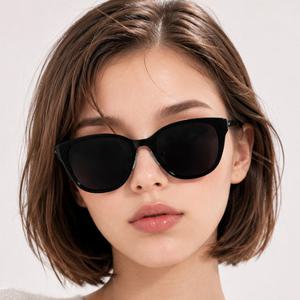 바스카라 BEDE (3colors) 여성 캣아이 선글라스 뿔테 틴트 빅사이즈 자외선차단 UV400