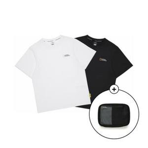 [백화점][내셔널지오그래픽키즈] 티셔츠 K265UPA020 남여공용 라운드 반팔 2PACK세트 고학년 170 딜 K265UPA020CH