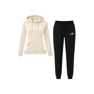 푸마 PUMA 스웨트 후드집업 여성 트레이닝 세트 플리스 기모 운동복 짐웨어 런닝복 베이지 블랙 690738-87