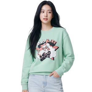 MLB 공용 라이크 카툰 오버핏 맨투맨 3AMTL0231-50GNL