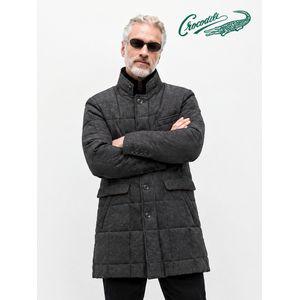 크로커다일 천연 모피 퀼팅 패딩 코트 CDAA1CT4123