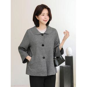 드리다 카라 플레어 A라인 빅사이즈 정장 자켓 40-50대 미시 중년여성 엄마옷 하객 모임 상견례 출근