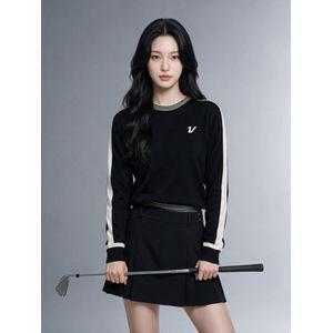 볼빅 여성 골프 라운드 방풍 니트 VLKTNA91_BK