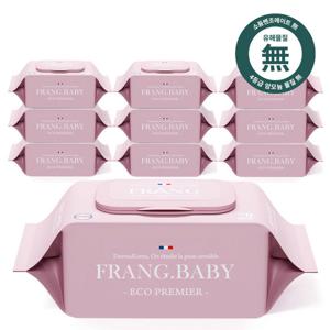 프랑프랑 프랑프랑 에코 프리미어 두꺼운 아기 물티슈 (70gsm, 무향) 70매x10팩