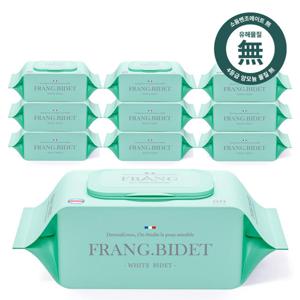 프랑프랑 프랑프랑 비데 화장실용 물티슈 (무향) 80매x10팩