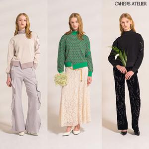 [CAHIERS ATELIER] 까이에 아뜰리에 모크넥 블라우스 1종