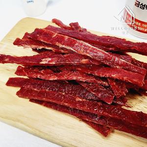 [웰굿] 고급진 육질의 짭쪼롬한 쇠고기육포스틱 100g x 2