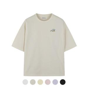 [폴햄][폴햄] 여성 코숏 쿨텐션 오버핏 자수 반팔티_PHE2TR2210
