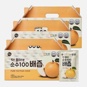 [미쁨생활건강]딱좋아 국내산 순수100 배즙 90ml 3박스 (총 90포)