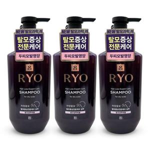 려 자양윤모 9EX 탈모증상완화 샴푸 중건성두피용 400ml 3개 WFNZ19S