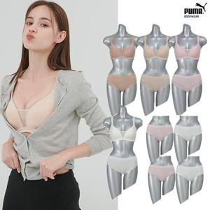 [푸마 언더웨어]노와이어 풀커버 몰드 속옷 12종세트 (브라4+팬티8)
