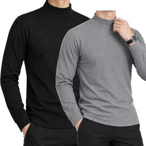 [인코디]국내산 가을 겨울 면스판 반목 폴라티셔츠 남자 티셔츠 반폴라티 TWGL-701